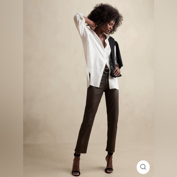 NWT! Banana Republic Slim Coated Jean - Size 35/20 Tall - Picture 2 of 9